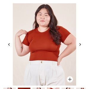 Big Bud Press Paprika Short Sleeve Baby Tee, Small